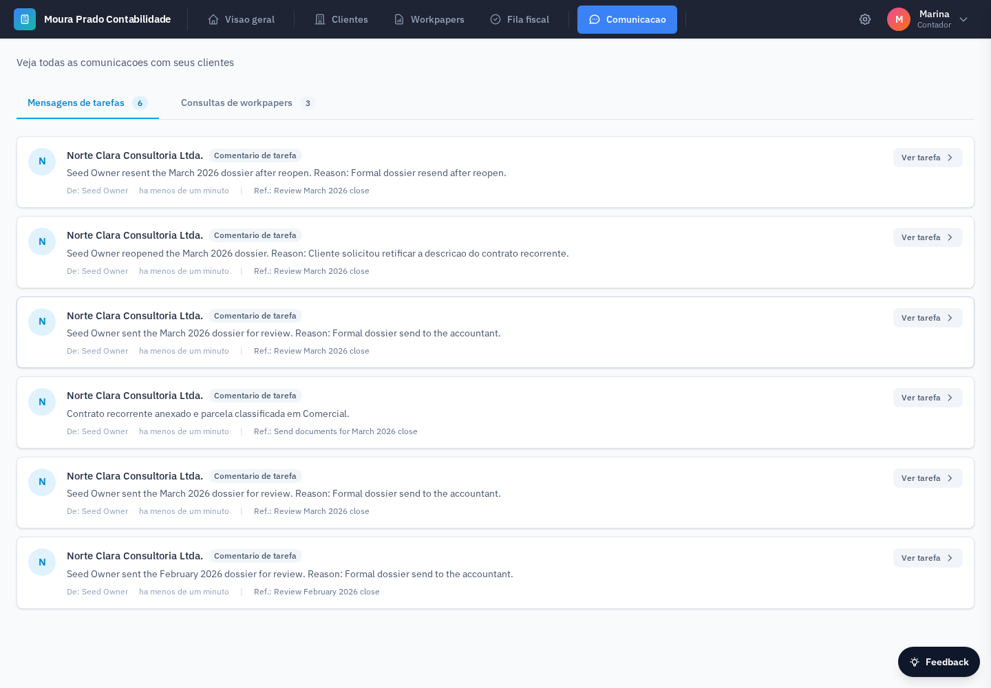 Isafi Messages - client communications in one inbox